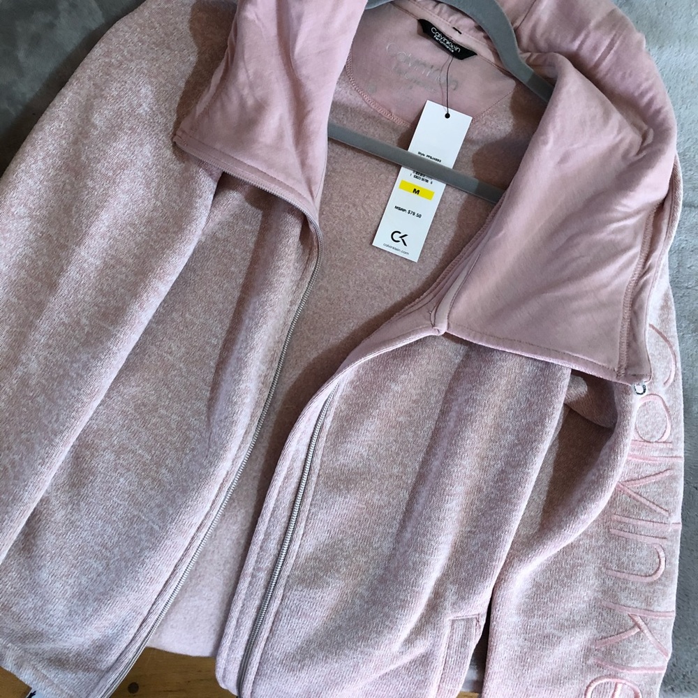Calvin Klein zip up sweater